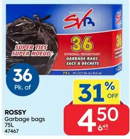Rossy ROSSY Garbage bags offer