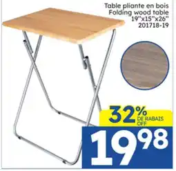 Rossy Folding wood table offer