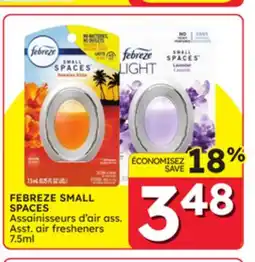 Rossy FEBREZE SMALL SPACES Asst. air fresheners offer