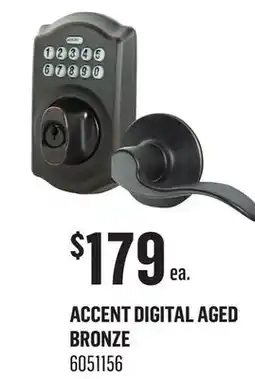 Canac Schlage Accent Digital Aged Bronze offer