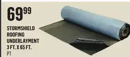 Canac StormShield Roofing Underlayment 3 ft. x 65 ft offer