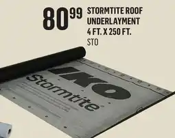 Canac Stormtite Roof Underlayment 4 ft. x 250 ft offer