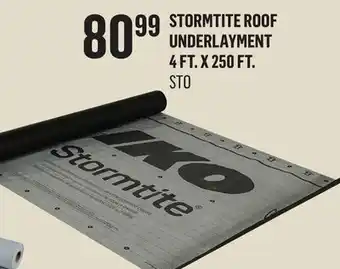 Canac Stormtite Roof Underlayment 4 ft. x 250 ft offer