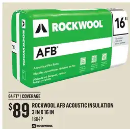 Canac Rockwool AFB Acoustic Insulation offer