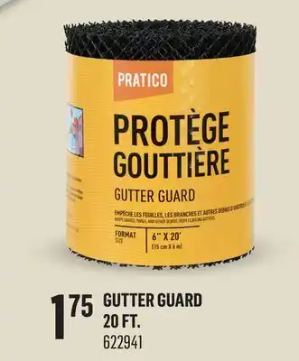 Canac Gutter Guard 20 ft offer