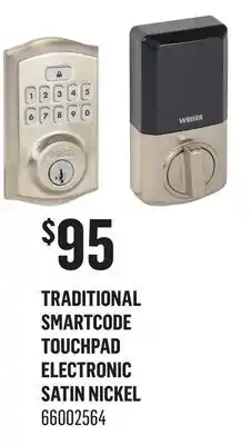 Canac Traditional Smartcode Touchpad Electronic Deadbolt Lock offer
