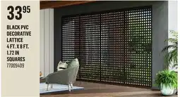 Canac Black PVC Decorative Lattice 4 ft. x 8 ft offer
