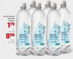 Avril Eau de source naturelle alcaline offer