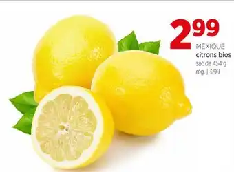 Avril citrons bios offer