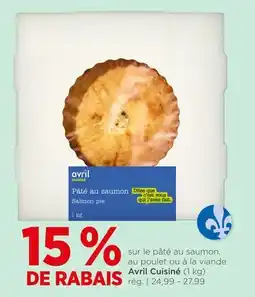 Avril Pâté au saumon, au poulet ou à la viande offer