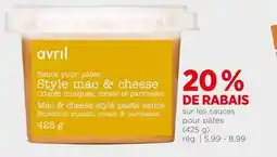 Avril Sauces pour pâtes offer