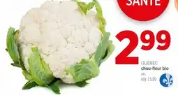 Avril QUÉBEC chou-fleur bio offer