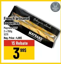 Mayrand French artisanal baguettes x2 Mayrand Chef offer