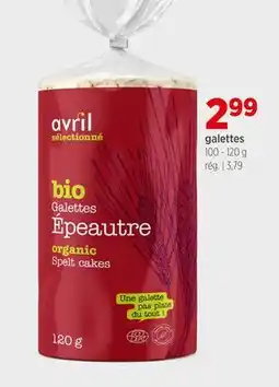 Avril Galettes offer