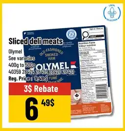 Mayrand Sliced Smoked Cooked Turkey Breast 400 g Olymel offer