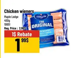 Mayrand Maple Lodge Regular Chicken Wieners x12 offer