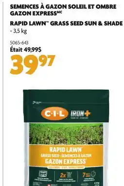 Home Hardware RAPID LAWN GRASS SEED SUN & SHADE offer