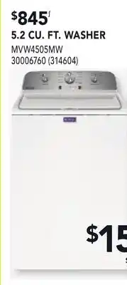 RONA MAYTAG 5.2 CU. FT. WASHER offer