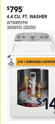 RONA Whirlpool 4.4 CU. FT. WASHER offer