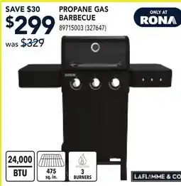 RONA LAFLAMME & CO PROPANE GAS BARBECUE offer