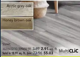 RONA MULTICLIC vinyl flooring and tiles offer