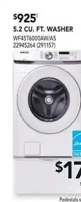 RONA SAMSUNG 5.2 CU. FT. WASHER offer