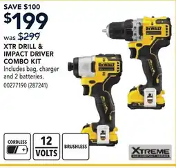 RONA XTR DRILL & IMPACT DRIVER COMBO KIT offer