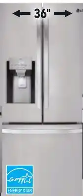 RONA LG 28 CU. FT. REFRIGERATOR offer