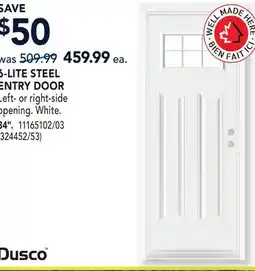 RONA 6-LITE STEEL ENTRY DOOR 34 offer