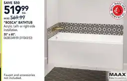 RONA BOSCA BATHTUB offer