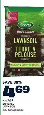 RONA SCOTTS ENRICHED LAWN SOIL offer