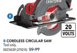 RONA CRAFTSMAN CORDLESS CIRCULAR SAW offer