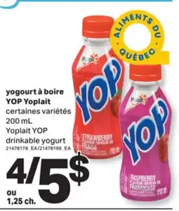 L'Intermarché YOGOURT À BOIRE YOP | YOP DRINKABLE YOGURT, 200 mL offer