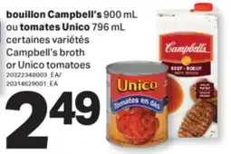 L'Intermarché BOUILLON, 900 mL OU TOMATES, 796 mL | BROTH OR TOMATOES offer