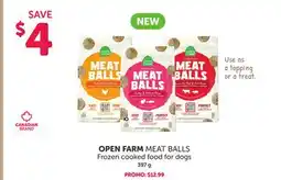 Mondou OPEN FARM MEAT BALLS Frozen cooked food for dogs offer