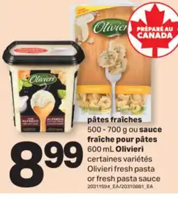 L'Intermarché PÂTES FRAÎCHES 500-700G OU SAUCE FRAÎCHE POUR PÂTES, 600mL | FRESH PASTA OR FRESH PASTA SAUCE offer