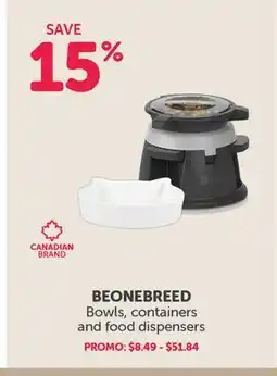 Mondou BEONEBREED Bowls, containers and food dispensers offer