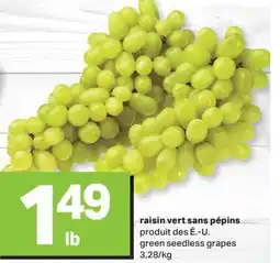 L'Intermarché RAISIN VERT SANS PÉPINS | GREEN SEEDLESS GRAPES offer