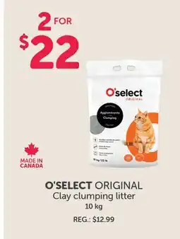 Mondou O'SELECT ORIGINAL Clay clumping litter offer