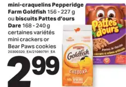 L'Intermarché MINI-CRAQUELINS, 156-227 g OU BISCUITS PATTES D'OURS,168-240 g | MINI CRACKERS OR PAWS COOKIES offer