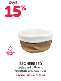Mondou BEONEBREED Selected pillows, hideouts and cat trees offer