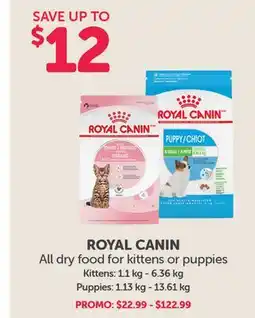 Mondou ROYAL CANIN All dry food for kittens or puppies offer