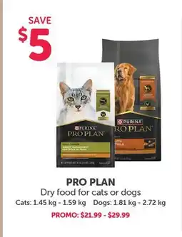 Mondou PRO PLAN Dry food for cats or dogs offer
