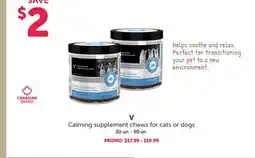 Mondou V Calming supplement chews for cats or dogs offer