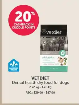 Mondou VETDIET Dental health dry food for dogs offer