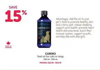 Mondou CARINO Seal oil for cats or dogs offer