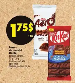 Maxi barres de chocolat Nestlé offer