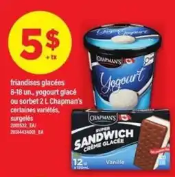Maxi Chapman's Yogourt Glacé ou Sorbet offer