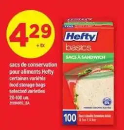 Maxi Hefty basics sacs à sandwich offer