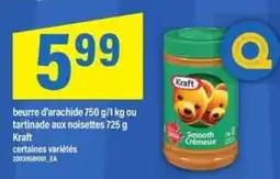 Maxi Kraft beurre d'arachide ou tartinade aux noisettes offer